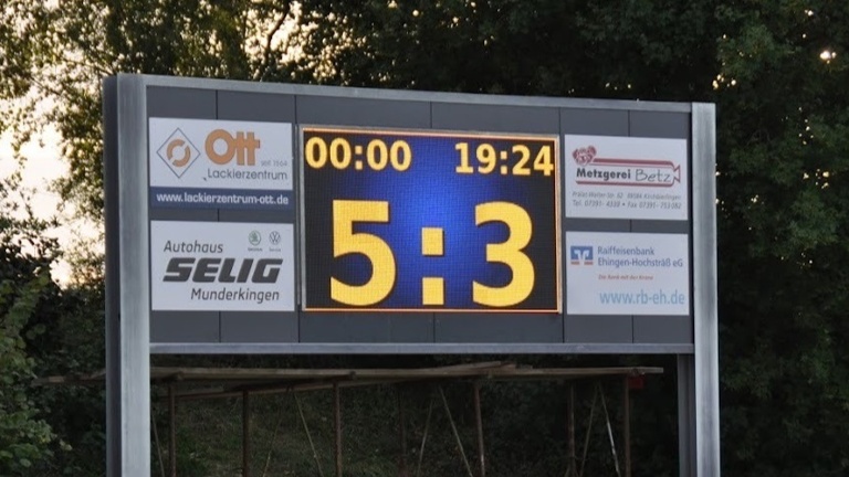 digitale Anzeigentafel