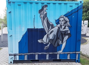 Schirihaus Beach-Volleyball, Container Leichtathletik i.R.d. Jubi75