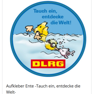 Aufkleber DLRG Ente