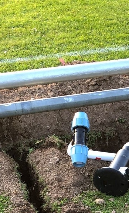 Errichtung einer Bewässerungsanlage