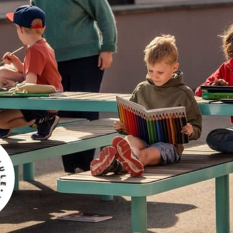 Schulhofmöbel für die Concordiaschule in Schildgen