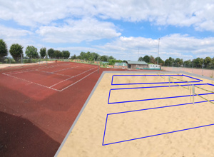 Neubau Beach-Tennisplatz