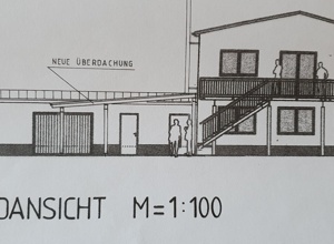 Ausbau  Freisitzes in Holzbauweise.