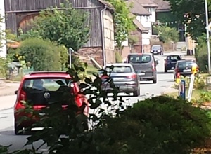 Geschwindigkeitsanzeigetafel für Lobach
