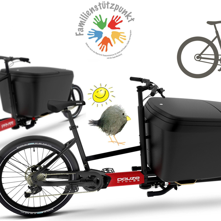 Freies Lastenrad Stadtteil Grombühl