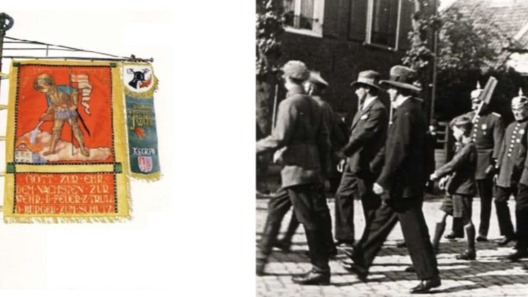 Restaurierung Standarte freiwillige Feuerwehr Kerken