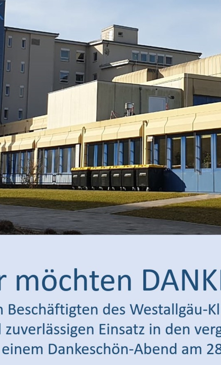 Unser Danke für die Beschäftigen am Krankenhaus Wangen