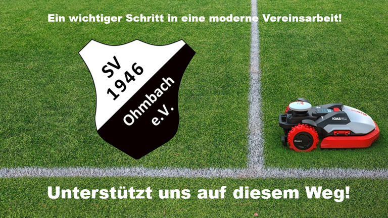 Mähroboter für den SV Ohmbach