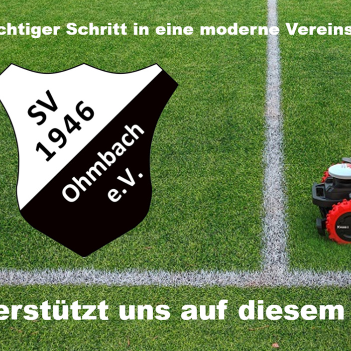 Mähroboter für den SV Ohmbach