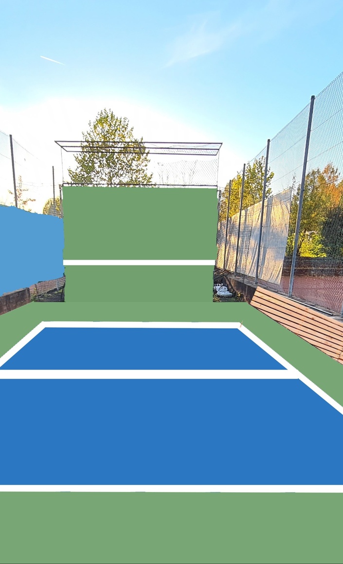 Sanierung Tennisballwand inkl. Kindertrainingsbereich