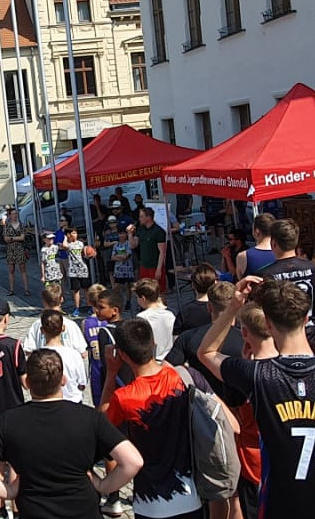 Streetball im Herzen der Stadt