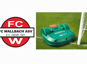 Mähroboter Rasenplatz FC Wallbach
