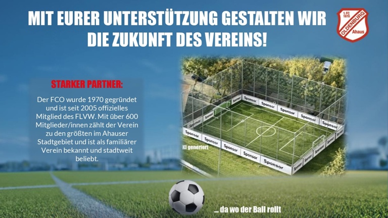 Zaunanlage für den Oldenburger Kunstrasenplatz