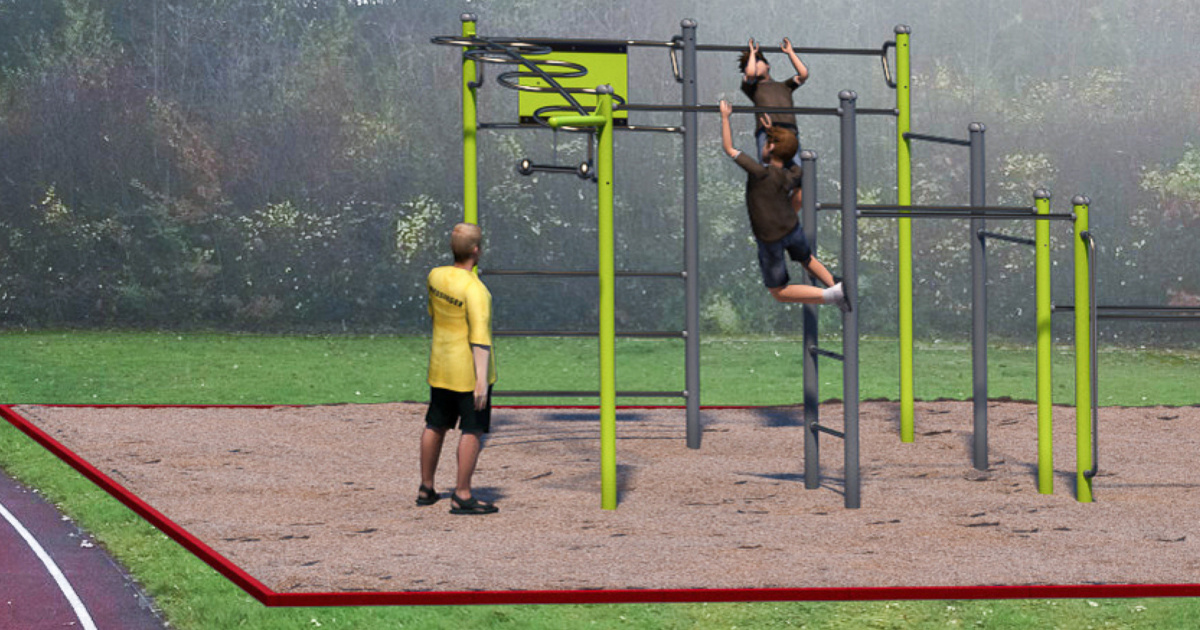 OutdoorFitnessstation Viele schaffen mehr