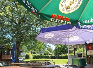 Sonnenschirme auf unserem "Marktplatz"