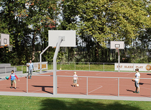 Basketball-Freiplatz
