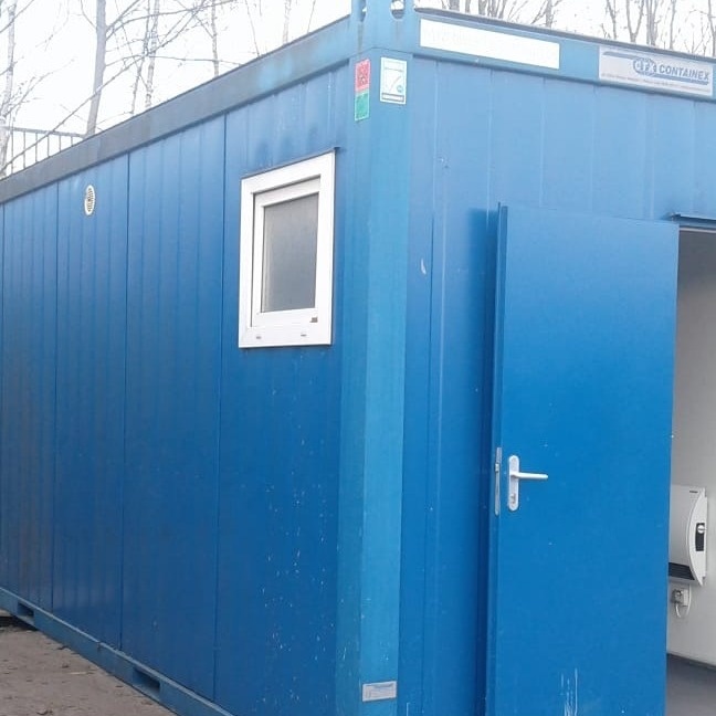 Sanitär-Container auf der Wenzelwiese