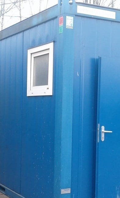 Sanitär-Container auf der Wenzelwiese