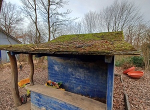 Neuaufbau einer Gartenhütte für den Kindergarten NestWerkstatt