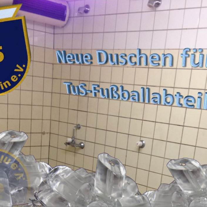 Fußballer sind Warmduscher - neue TuS-Duschen