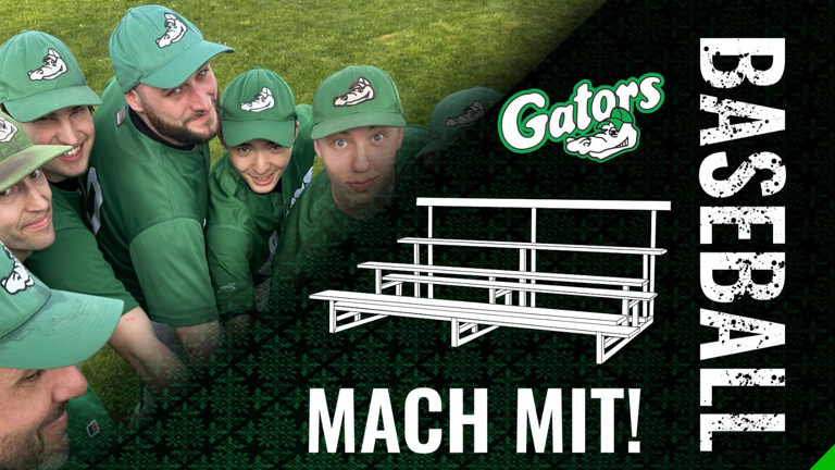 Tribünen für die Augsburg Gators - Together for a strong baseball home