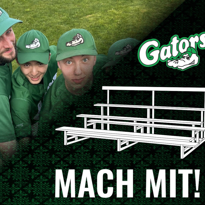 Tribünen für die Augsburg Gators - Together for a strong baseball home