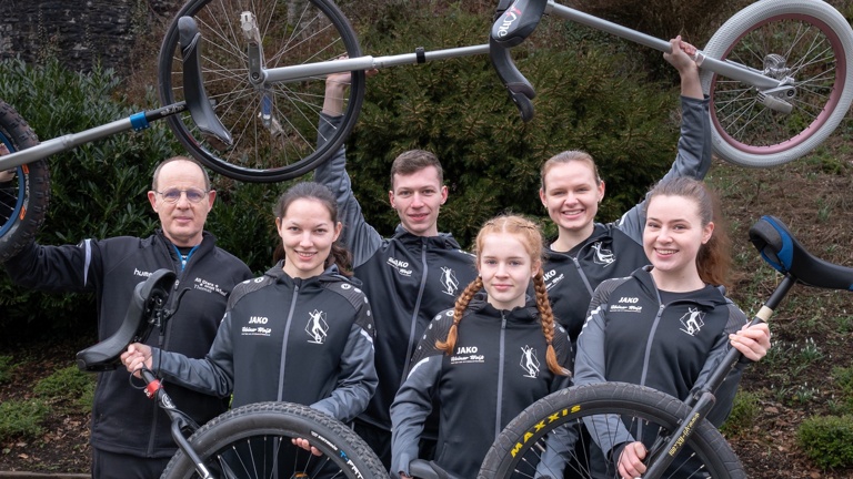 Einradteam des SSV Nümbrecht auf dem Weg zur WM