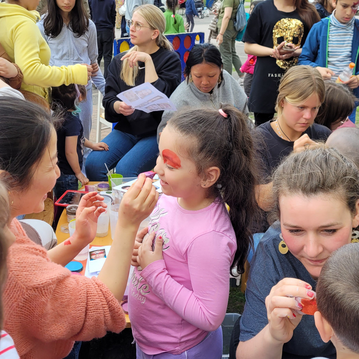 Kinderaktionen im Anker-Zentrum