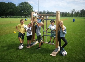 Einbindung  Lebenshilfe beim Fußballgolf