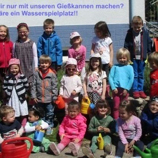 Wasserspielbahn im Außengelände
