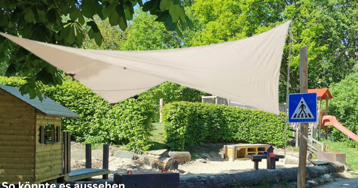 Kindergarten am Wiesengraben in Soest: Sonnensegel - Viele schaffen mehr