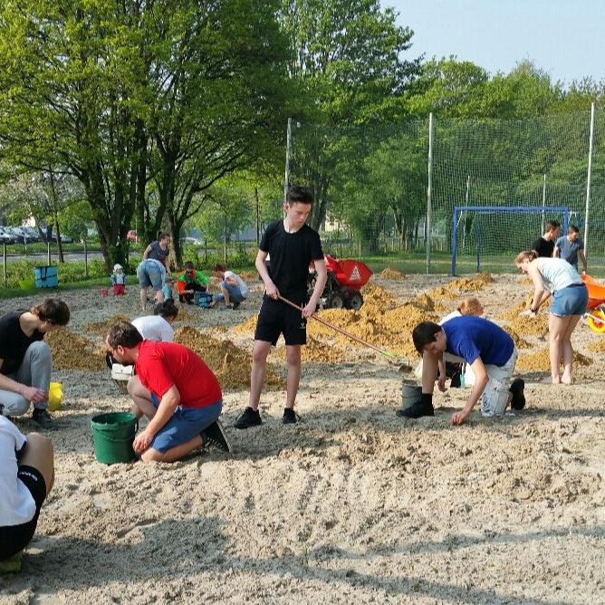 Unseren Beachplatz fit machen