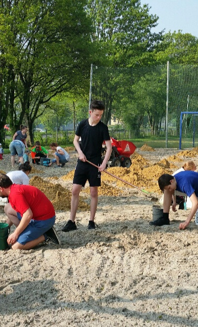Unseren Beachplatz fit machen
