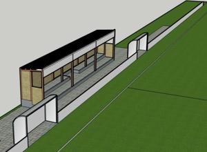 Bau Tribüne und Pflasterweg 2020