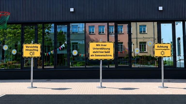 Ein Sonnenschirm für die Michaelschule
