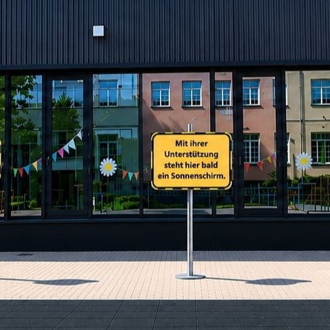 Ein Sonnenschirm für die Michaelschule