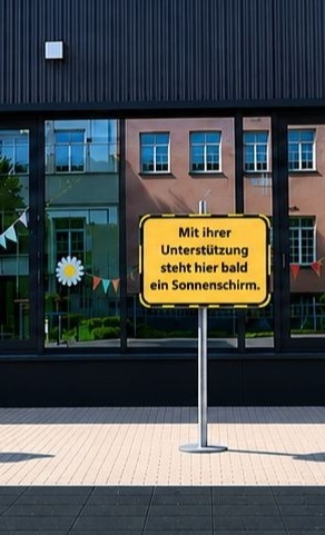 Ein Sonnenschirm für die Michaelschule