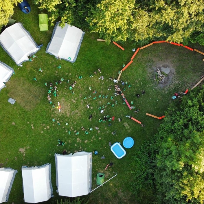 Kinderzelt für Sommerzeltlager