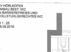 Sanierung einer behindertengerechten Toilette