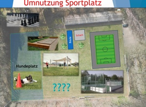 Multifunktionale Nutzung Sportheim und Sportplatz Dunzweiler