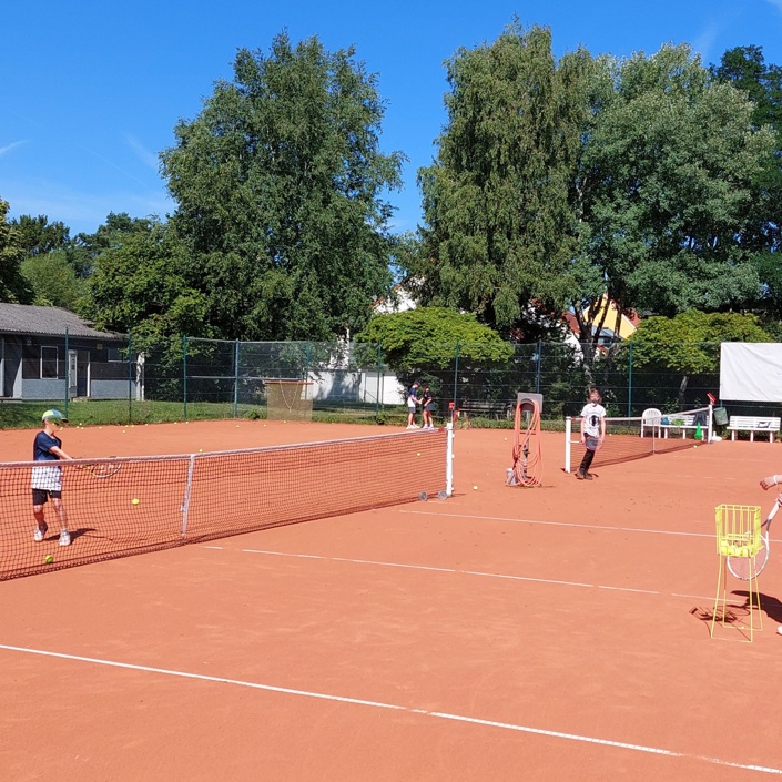 Nur gemeinsam schaffen wir es - Sanierung des Tennisplatzes
