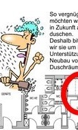 Neue Duschen - länger fit!! Der TSV packt`s an