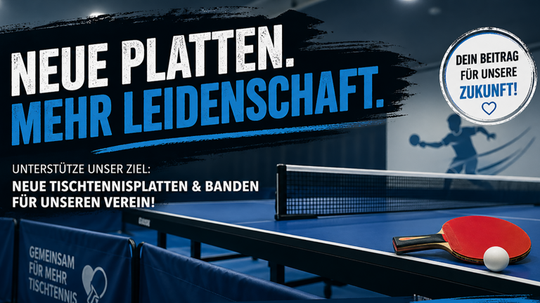 Tischtennis-Platten &amp;amp; Equipment für SV Zeltingen-Rachtig