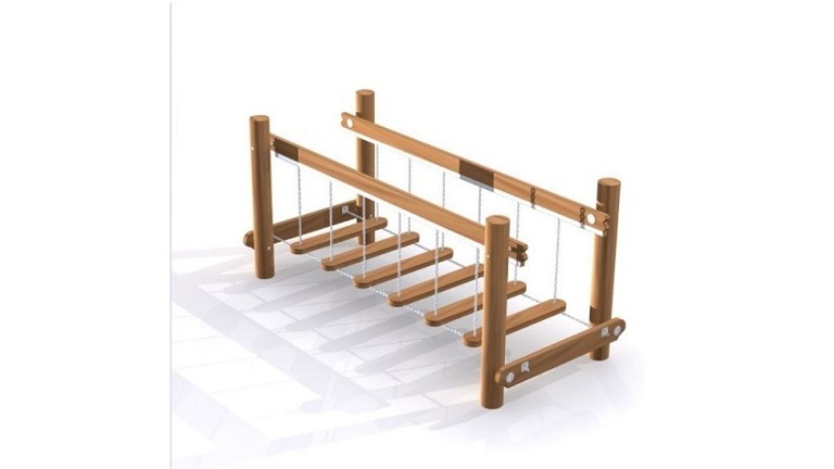 Balancierbrücke für die Kinder der AWO-Krippe