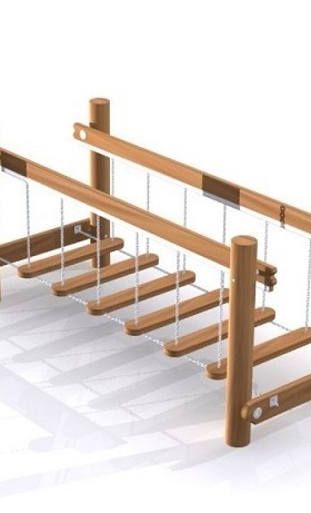 Balancierbrücke für die Kinder der AWO-Krippe