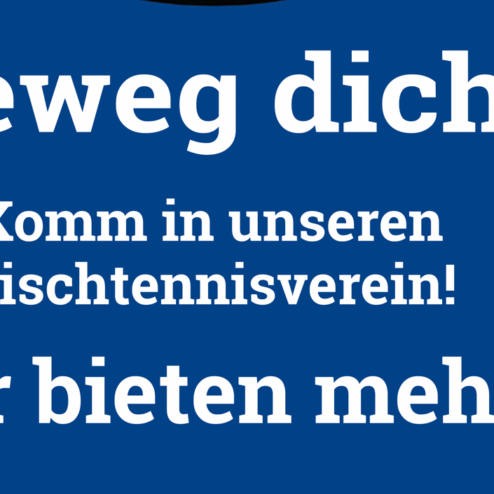 "Beweg DICH!" Projekt des TTV 79 Tirpersdorf eV