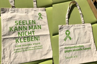 Bio-Baumwoll-Tasche &quot;Seelen kann man nicht kleben&quot;