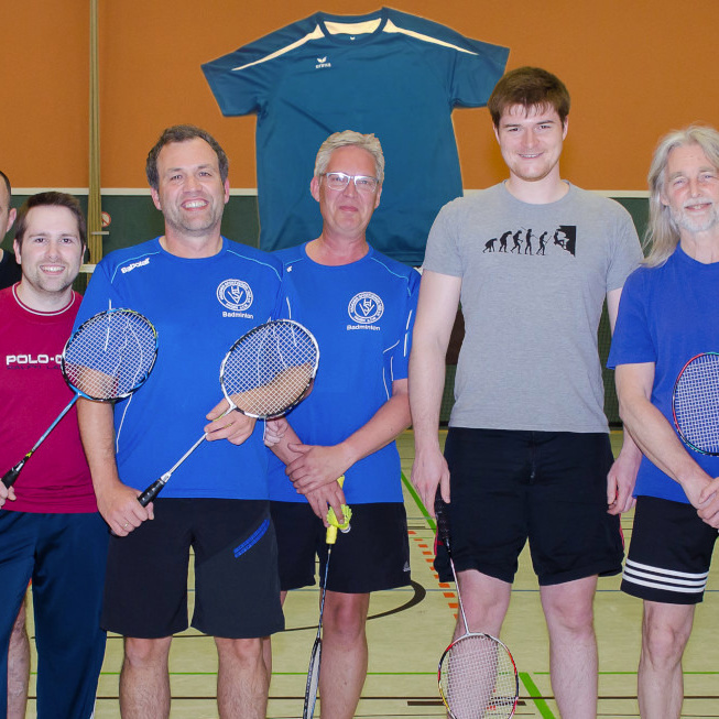 Trikots für die Mannschaft der Badminton Abteilung