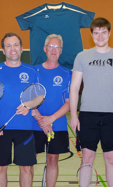 Trikots für die Mannschaft der Badminton Abteilung