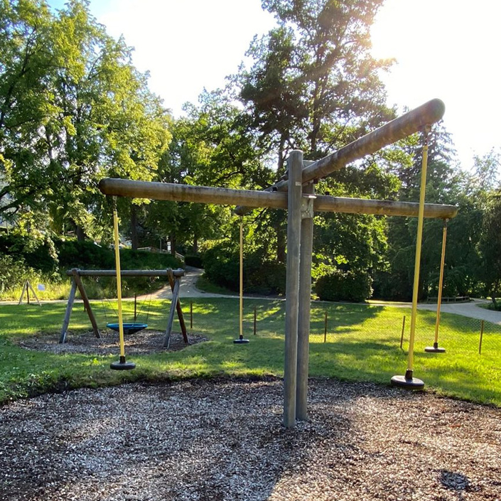 Ein Zaun für den Spielplatz im Albert Park